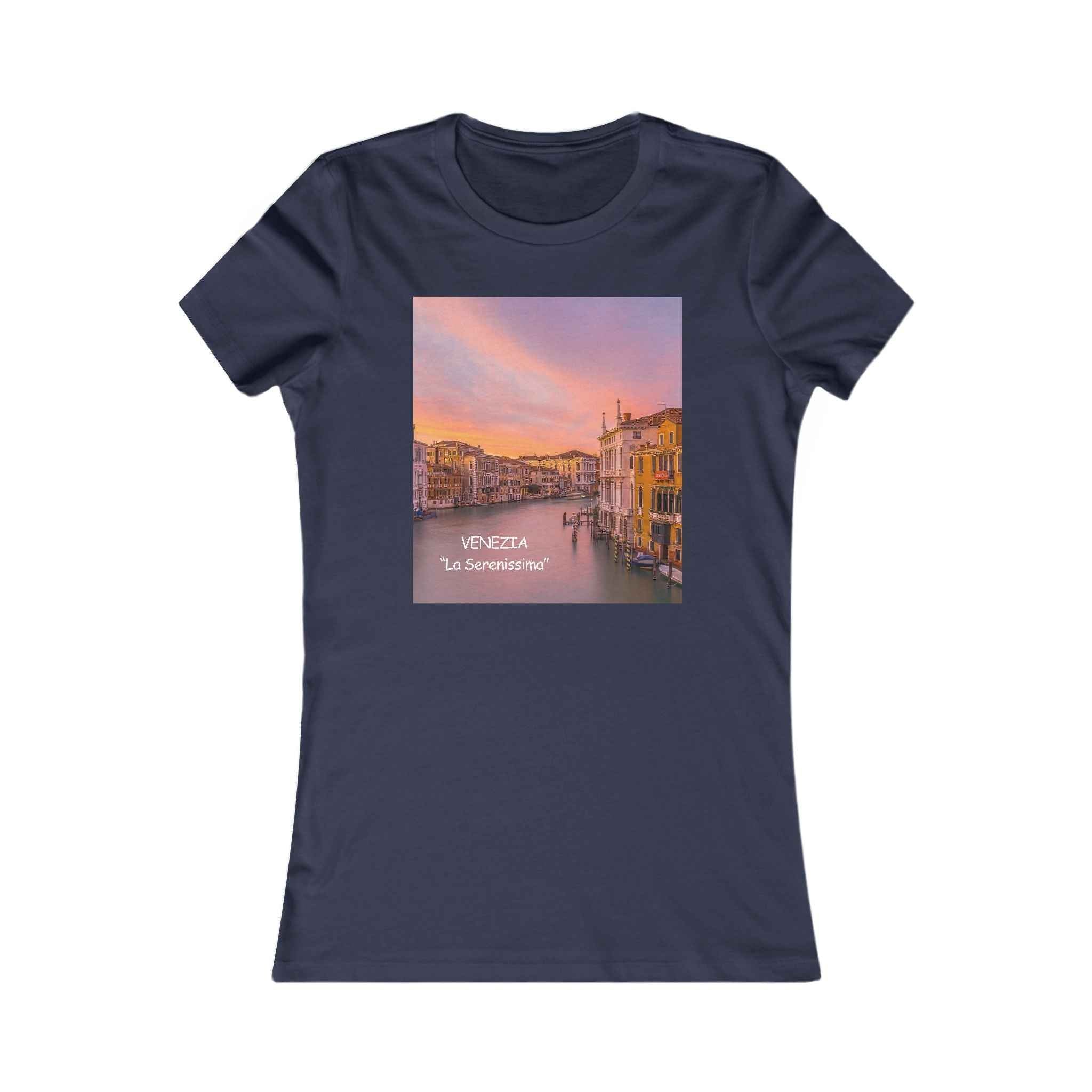 Venice Sunset Canal Women's Tee — Travel Graphic Shirt